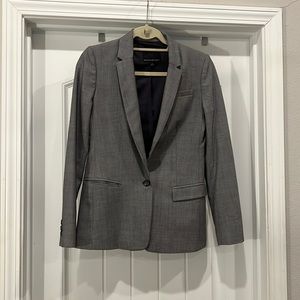 Banana Republic Gray Oversized Blazer; size 2